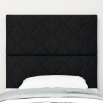 vidaXL Tăblie din Țesătură Geometric Manual Negru 100 cm țesătură vidaXL Tăblie din Țesătură Geometric Manual Negru 100 cm țesătură