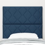 vidaXL Tăblie din Țesătură Geometric Manual albastru 100 cm țesătură vidaXL Tăblie din Țesătură Geometric Manual albastru 100 cm țesătură