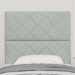 vidaXL Tăblie cap Pe perete Geometric Gri deschis 100 cm Catifea vidaXL Tăblie cap Pe perete Geometric Gri deschis 100 cm Catifea
