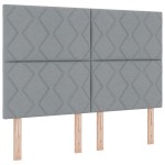 vidaXL Tăblie din Țesătură Geometric Gri deschis 160 cm țesătură vidaXL Tăblie din Țesătură Geometric Gri deschis 160 cm țesătură