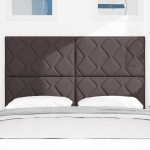 vidaXL Tăblie din Țesătură Geometric Maro închis 160 cm țesătură vidaXL Tăblie din Țesătură Geometric Maro închis 160 cm țesătură