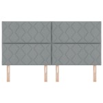 vidaXL Tăblie din Țesătură Geometric Gri deschis 180 cm țesătură vidaXL Tăblie din Țesătură Geometric Gri deschis 180 cm țesătură