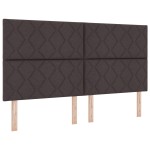 vidaXL Tăblie din Țesătură Geometric Maro închis 180 cm țesătură vidaXL Tăblie din Țesătură Geometric Maro închis 180 cm țesătură