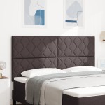 vidaXL Tăblie din Țesătură Geometric Maro închis 180 cm țesătură vidaXL Tăblie din Țesătură Geometric Maro închis 180 cm țesătură