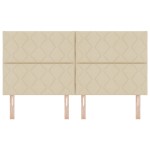 vidaXL Tăblie din Țesătură Geometric cu headboard Crem 180 cm țesătură vidaXL Tăblie din Țesătură Geometric cu headboard Crem 180 cm țesătură