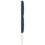 vidaXL Tăblie din Țesătură Geometric Albastru închis 180 cm țesătură