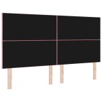 vidaXL Tăblie cap Pe perete Geometric cu headboard Roz 180 cm Catifea vidaXL Tăblie cap Pe perete Geometric cu headboard Roz 180 cm Catifea