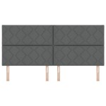 vidaXL Tăblie din Țesătură Geometric Manual Gri închis 200 cm țesătură vidaXL Tăblie din Țesătură Geometric Manual Gri închis 200 cm țesătură