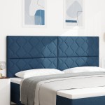 vidaXL Tăblie din Țesătură Geometric Manual albastru 200 cm țesătură vidaXL Tăblie din Țesătură Geometric Manual albastru 200 cm țesătură