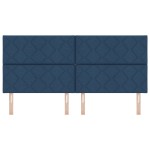 vidaXL Tăblie din Țesătură Geometric Manual albastru 200 cm țesătură vidaXL Tăblie din Țesătură Geometric Manual albastru 200 cm țesătură