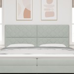 vidaXL Tăblie cap Pe perete Geometric Gri deschis 200 cm Catifea vidaXL Tăblie cap Pe perete Geometric Gri deschis 200 cm Catifea