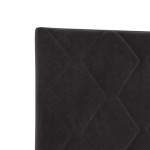 vidaXL Tăblie cap Pe perete Geometric Manual Negru 200 cm Catifea vidaXL Tăblie cap Pe perete Geometric Manual Negru 200 cm Catifea