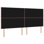 vidaXL Tăblie cap cu headboard Roz 200 cm Catifea