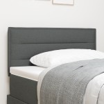 vidaXL Cap de pat LED Design Linii Gri Închis 80 cm Țesătură