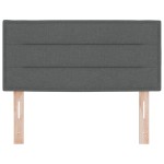 vidaXL Cap de pat LED Design Linii Gri Închis 80 cm Țesătură