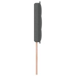 vidaXL Cap de pat LED Design Linii Gri Închis 80 cm Țesătură