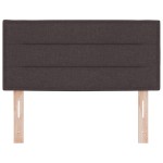 vidaXL Tăblie LED cu lumini cu bandă LED Maro închis 80 cm țesătură