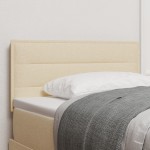 vidaXL Cap de pat design linii crem 80 cm țesătură vidaXL Cap de pat design linii crem 80 cm țesătură