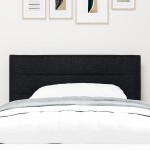 vidaXL Căpătâi LED Design Linii Negru 90 cm Țesătură vidaXL Căpătâi LED Design Linii Negru 90 cm Țesătură