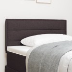 vidaXL Capitonat LED Design Linii Maro Închis 90 cm Țesătură