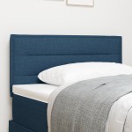 vidaXL Headboard LED Design Linii Albastru 90 cm Țesătură vidaXL Headboard LED Design Linii Albastru 90 cm Țesătură