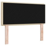 vidaXL Cap de Pat LED Design Linii Crem 100 cm Țesătură vidaXL Cap de Pat LED Design Linii Crem 100 cm Țesătură