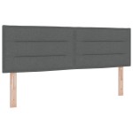 vidaXL Headboard LED Design Linii Gri Întunecos 80 cm Țesătură vidaXL Headboard LED Design Linii Gri Întunecos 80 cm Țesătură