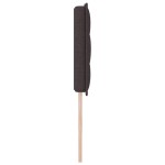 vidaXL Cap de pat LED Design Linii Maro închis 160 cm Țesătură