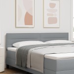 vidaXL Tăbliță LED Design Linii Gri Deschis 90 cm Țesătură vidaXL Tăbliță LED Design Linii Gri Deschis 90 cm Țesătură