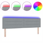 vidaXL Tăbliță LED Design Linii Gri Deschis 90 cm Țesătură vidaXL Tăbliță LED Design Linii Gri Deschis 90 cm Țesătură