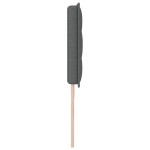 vidaXL Cap de pat LED Design Linii Gri 180 cm Țesătură