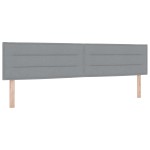 vidaXL Cap de Pat LED Design Linii Gri deschis 200 cm Țesătură vidaXL Cap de Pat LED Design Linii Gri deschis 200 cm Țesătură
