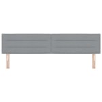 vidaXL Cap de Pat LED Design Linii Gri deschis 200 cm Țesătură vidaXL Cap de Pat LED Design Linii Gri deschis 200 cm Țesătură