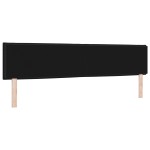 vidaXL Cap de Pat LED Design Linii Negru 200 cm Țesătură vidaXL Cap de Pat LED Design Linii Negru 200 cm Țesătură