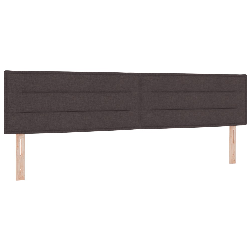 vidaXL Cap de Pat Design Linii Maro Închis 100 cm Țesătură