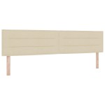 vidaXL Cap de pat LED Design Linii Crem 200 cm Țesătură vidaXL Cap de pat LED Design Linii Crem 200 cm Țesătură