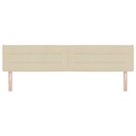 vidaXL Cap de pat LED Design Linii Crem 200 cm Țesătură vidaXL Cap de pat LED Design Linii Crem 200 cm Țesătură