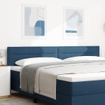 vidaXL Capitonaj cu LED Design Linii Albastru 100 cm Țesătură vidaXL Capitonaj cu LED Design Linii Albastru 100 cm Țesătură