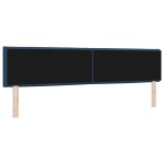 vidaXL Capitonaj cu LED Design Linii Albastru 100 cm Țesătură vidaXL Capitonaj cu LED Design Linii Albastru 100 cm Țesătură