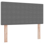 vidaXL Tăblie LED cu lumini cu bandă LED Gri deschis 80 cm țesătură