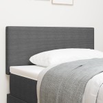 vidaXL Tăblie LED cu lumini cu bandă LED Gri deschis 80 cm țesătură