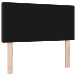 vidaXL Tăblie LED cu lumini cu bandă LED Gri închis 80 cm țesătură