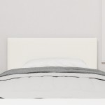 vidaXL Tăblie LED cu lumini cu bandă LED Pe perete Crem 80 cm țesătură