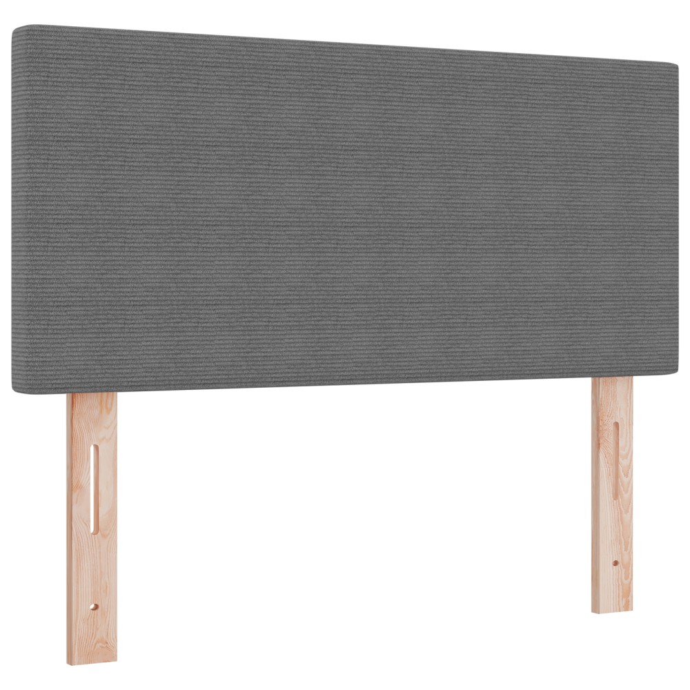 vidaXL Tăblie LED cu lumini cu bandă LED Gri deschis 100 cm țesătură