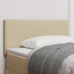 vidaXL Tăblie LED cu lumini cu bandă LED Gri verde 100 cm țesătură