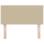 vidaXL Tăblie LED cu lumini cu bandă LED Gri verde 100 cm țesătură