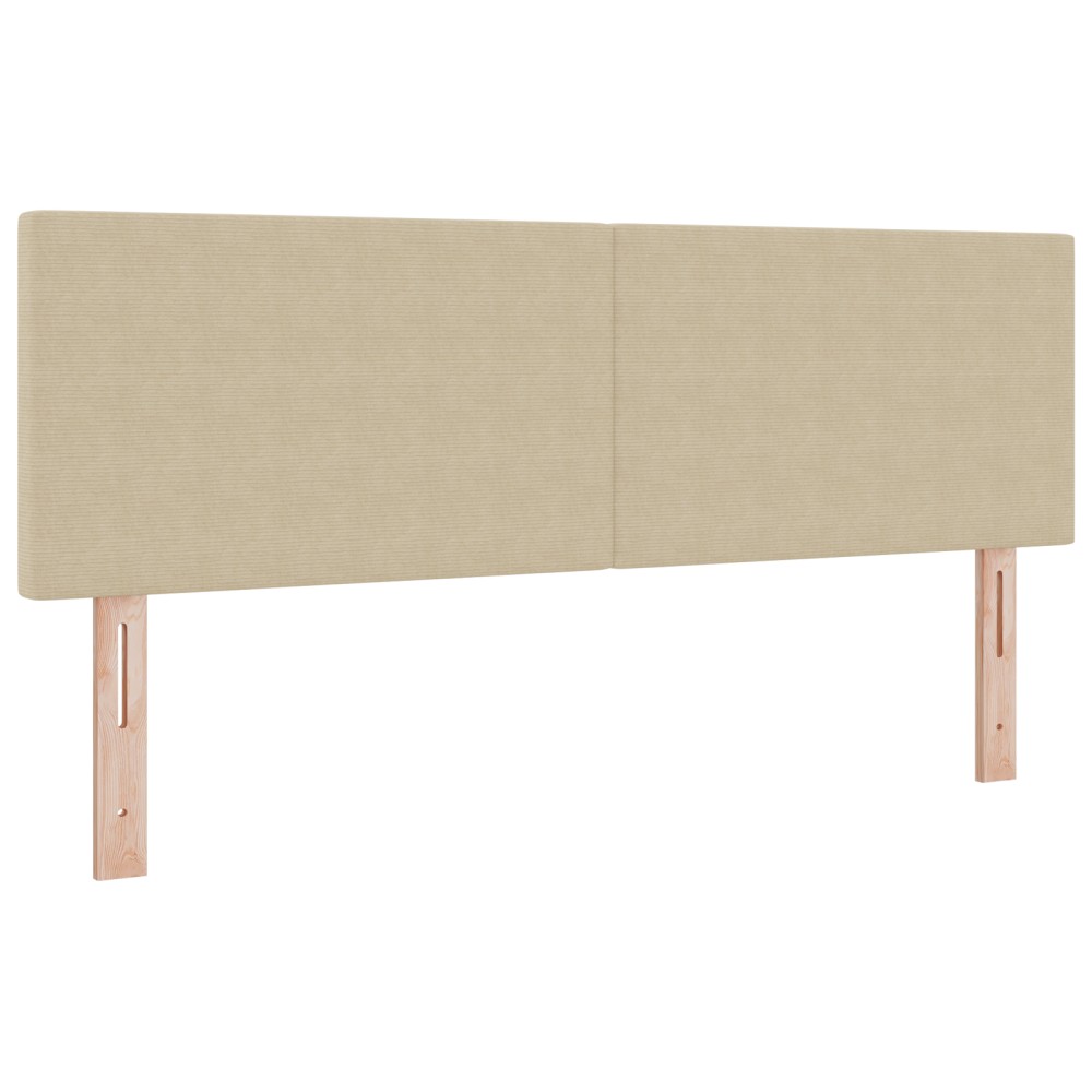 vidaXL Tăblie LED cu lumini cu bandă LED Gri verde 144 cm țesătură
