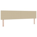 vidaXL Tăblie LED cu lumini cu bandă LED Gri verde 200 cm țesătură