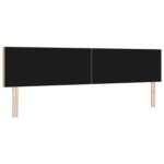 vidaXL Tăblie LED cu lumini cu bandă LED Gri verde 200 cm țesătură