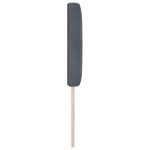 vidaXL Cap de pat LED cu buton cristale, tapițat, gri închis, 80 cm, din velur